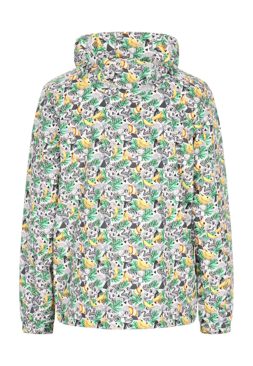 Bedruckter Windbreaker mit Kapuze