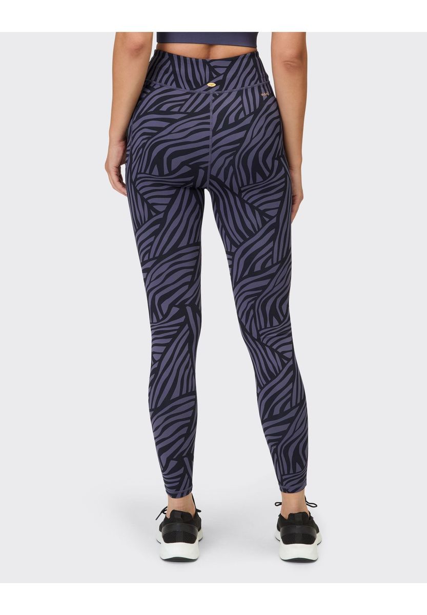 Gemusterte, hoch taillierte Sportleggings