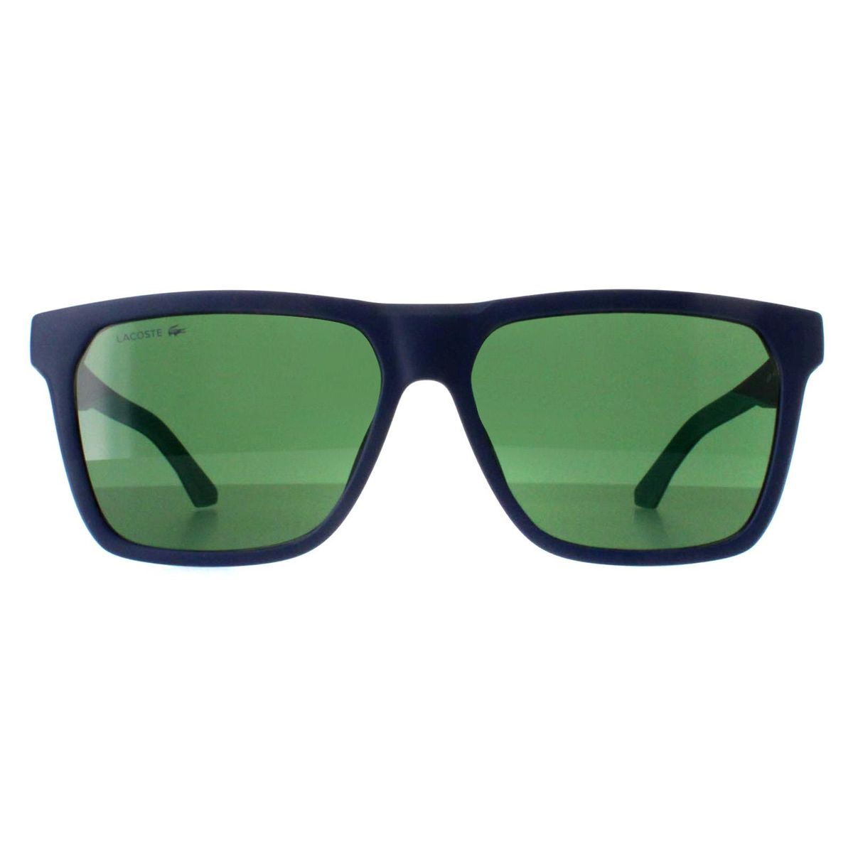 Mattblaue-grüne quadratische Sonnenbrille
