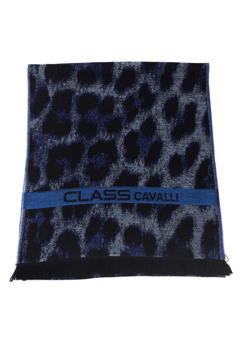 Wollschal mit Animalier Muster