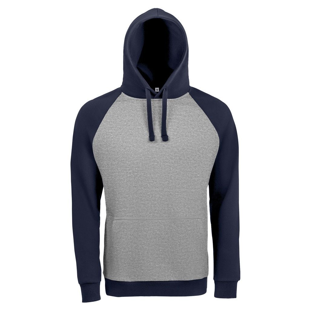 Kontrastfarbener Raglan-Pullover-Hoodie