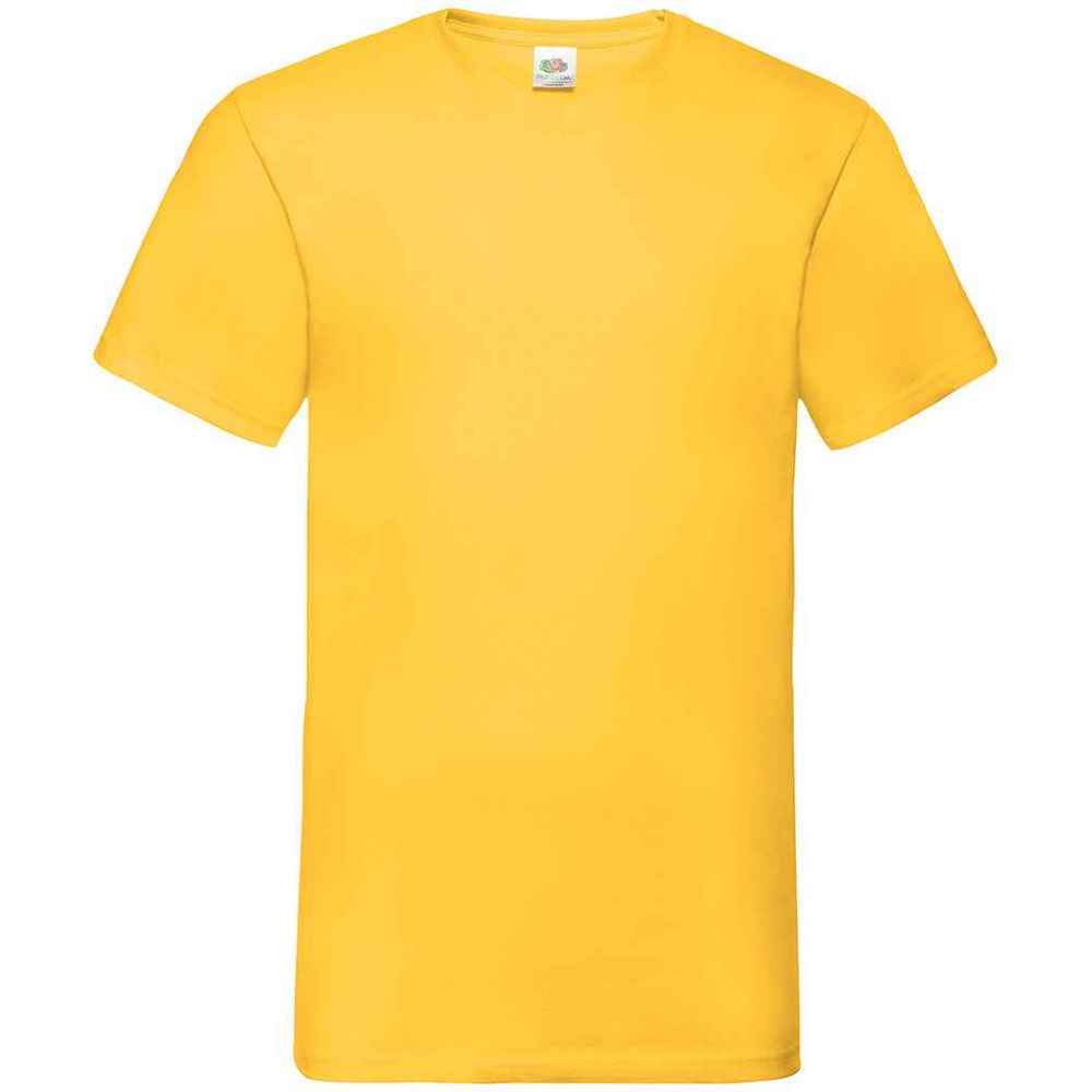 Klassisches kurzärmeliges V-Ausschnitt T-Shirt