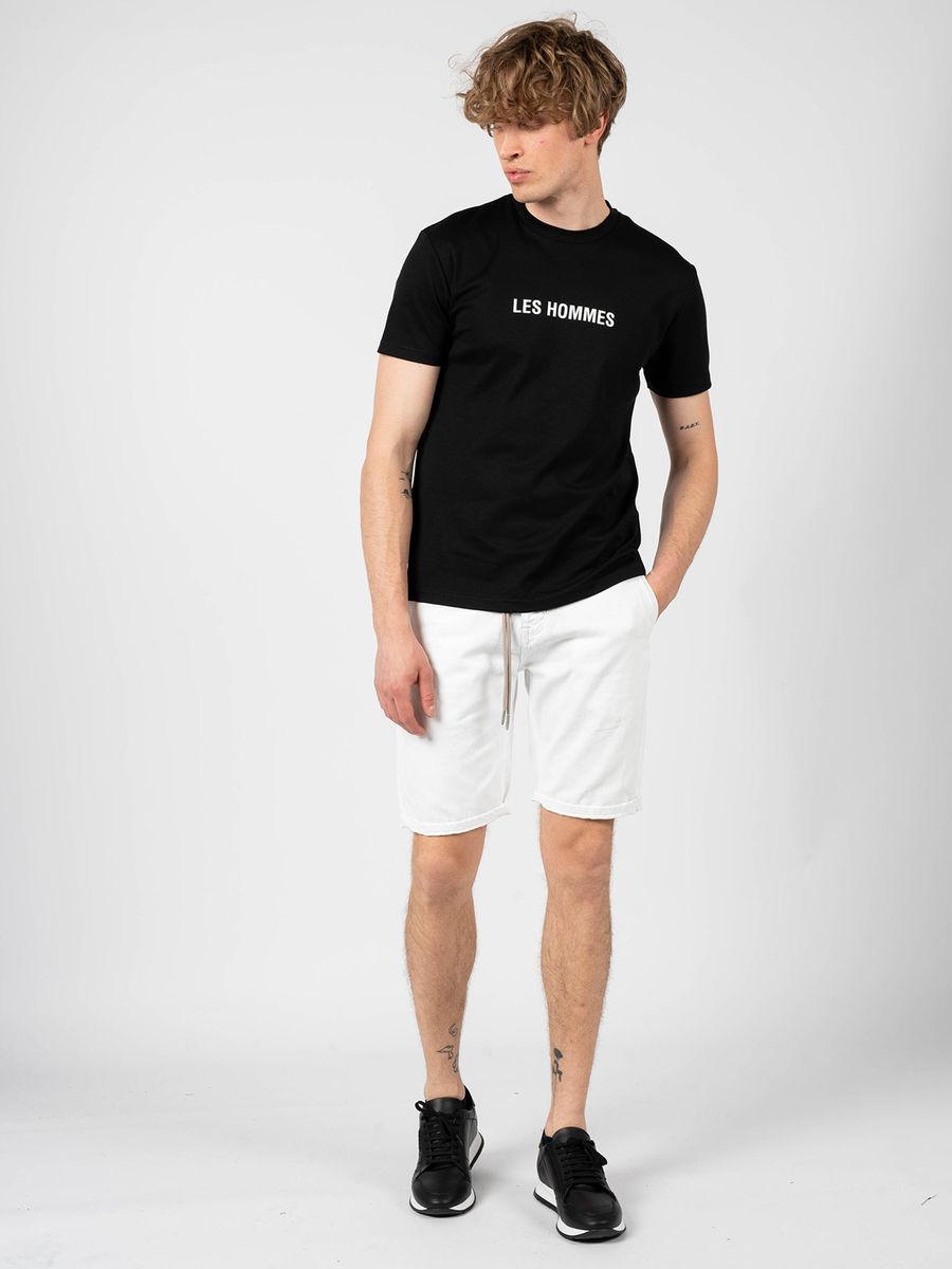 Herren T-Shirt mit Grafikprint, Schwarz