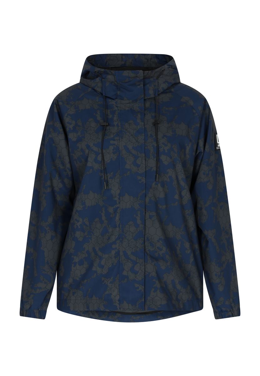 Übergroße Anorak Jacke für Damen mit Muster