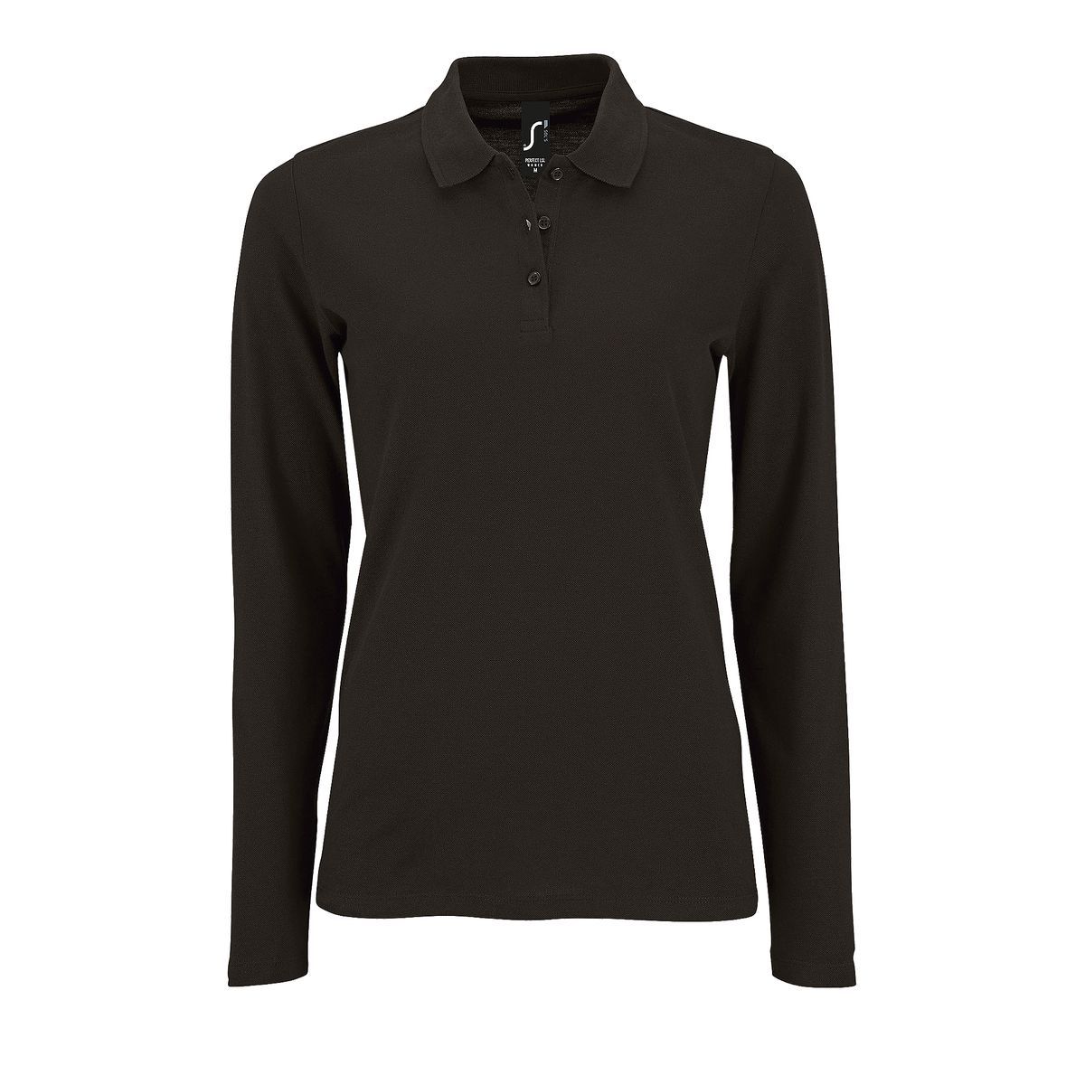 Damen Langarm Piqué Poloshirt