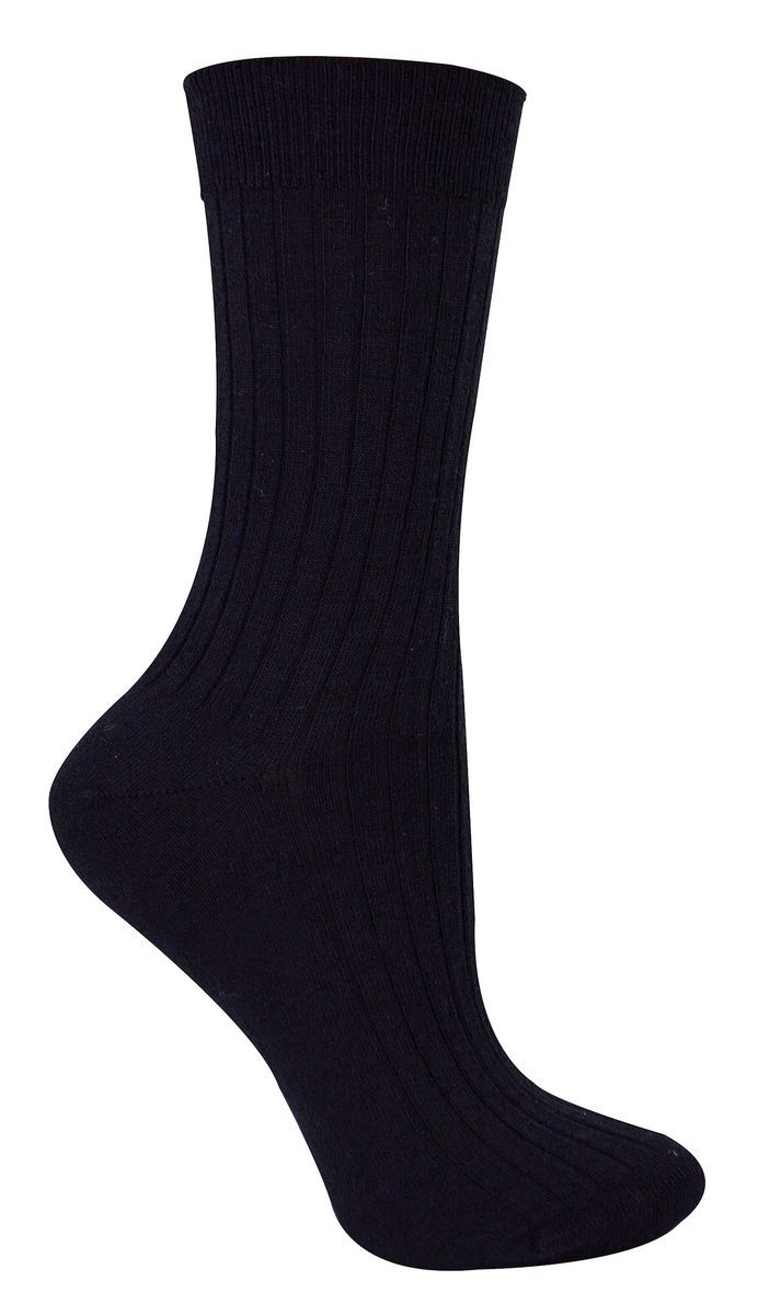 Damensocken aus Merinowolle | Steven | Dicke Outdoor-Stiefelsocken für Damen, Schwarz
