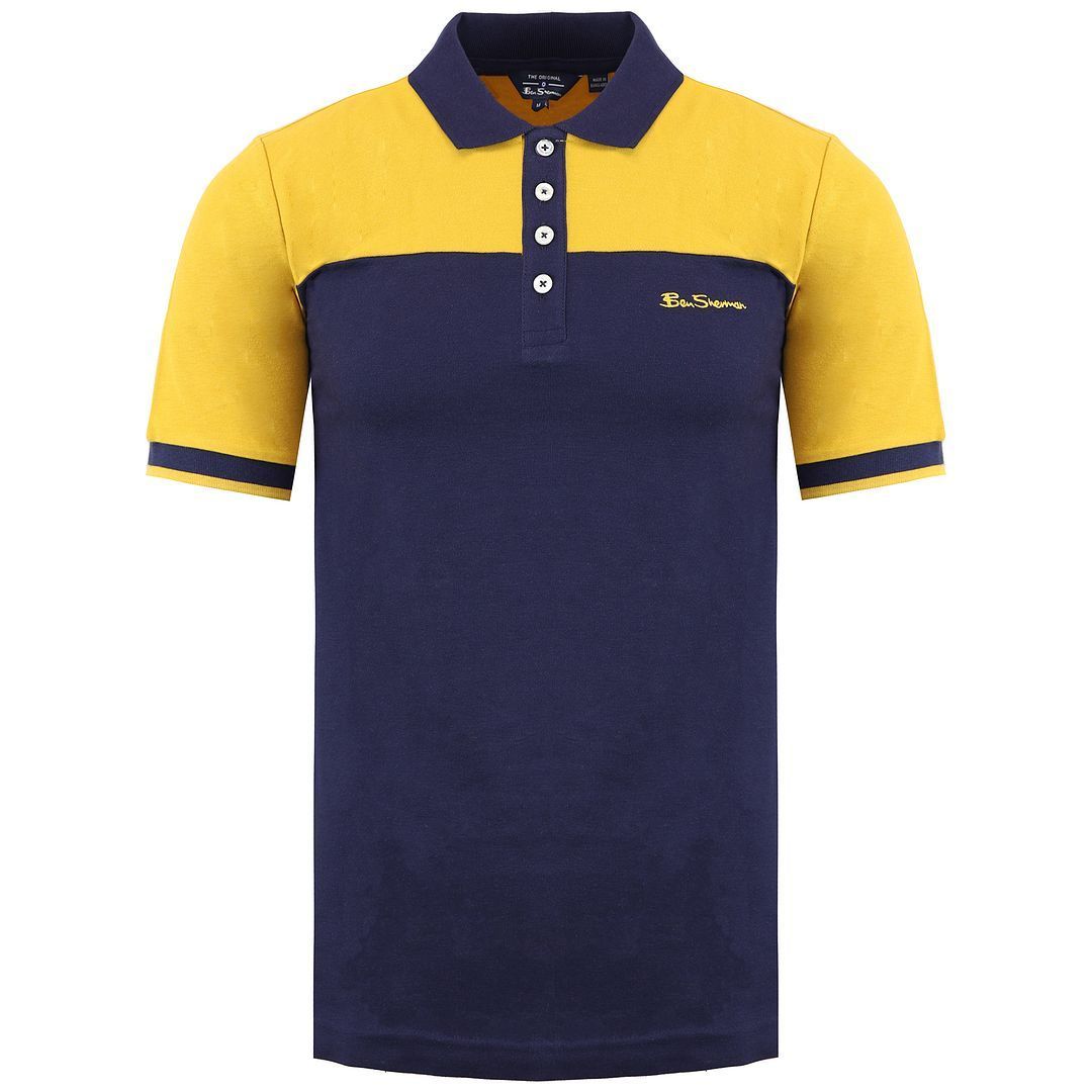 Farbblock-Piqué-Poloshirt aus Baumwolle