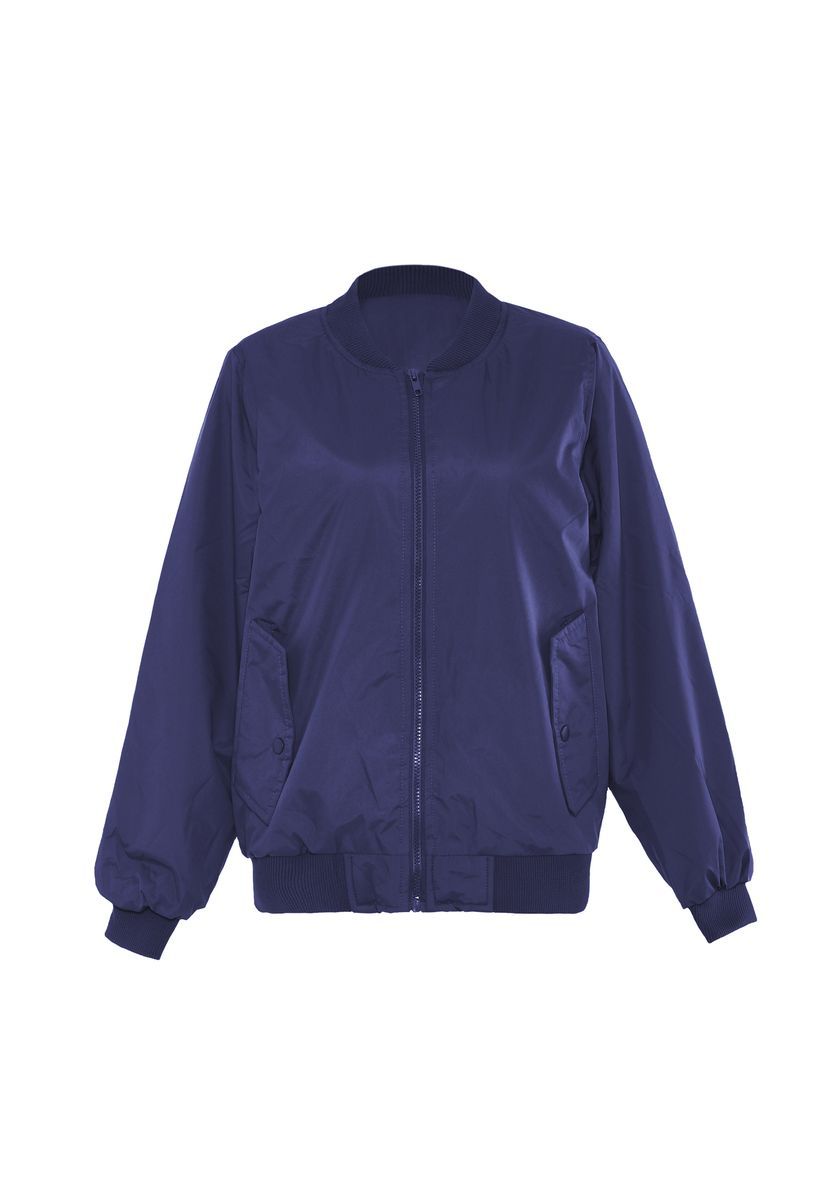 Klassische Marineblaue Bomberjacke