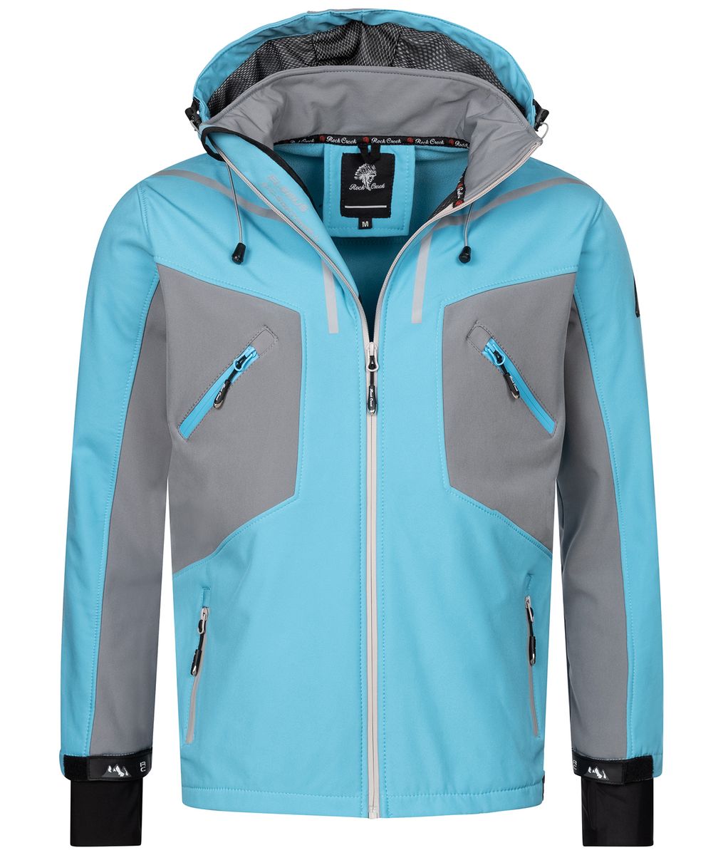 Sportliche Color-Block Softshelljacke