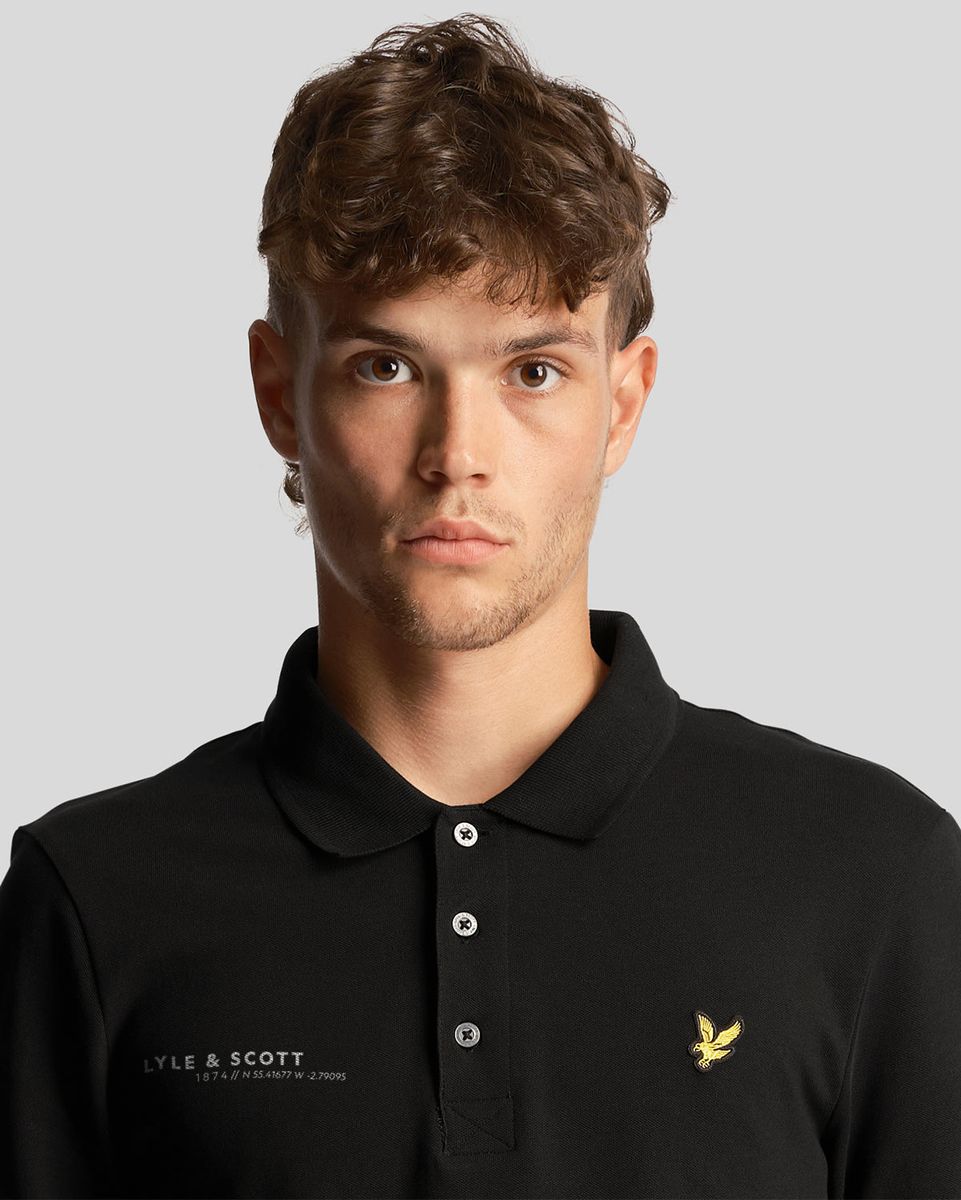Minimalistisches Langarm-Performance-Poloshirt