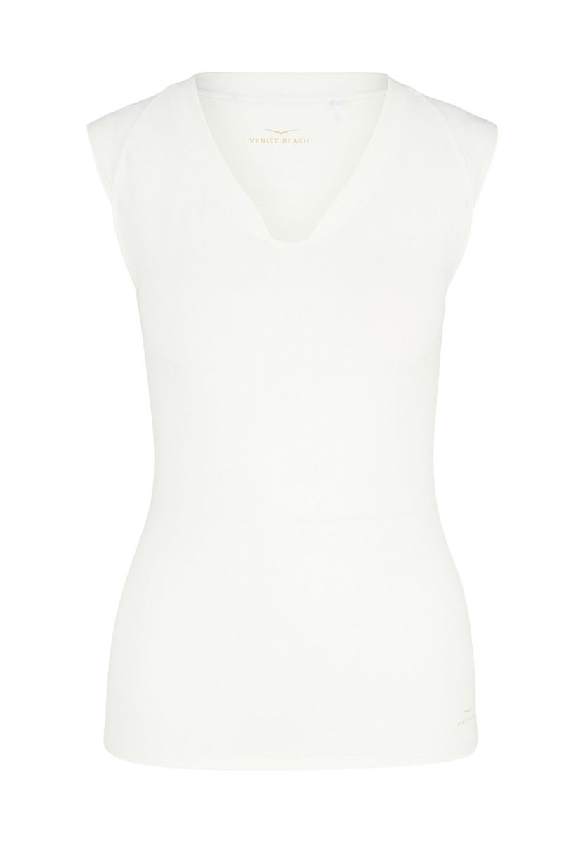 Ärmelloses V-Ausschnitt Funktionsshirt