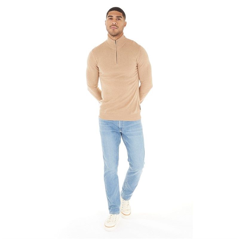 Jeans mit geradem Bein in heller Waschung