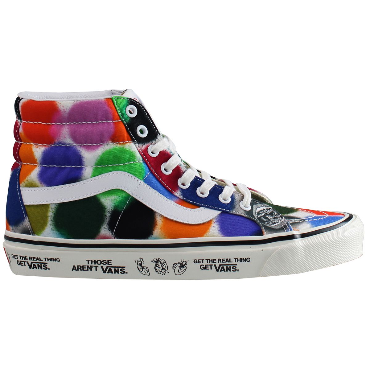 Mehrfarbige High-Top Skateschuhe