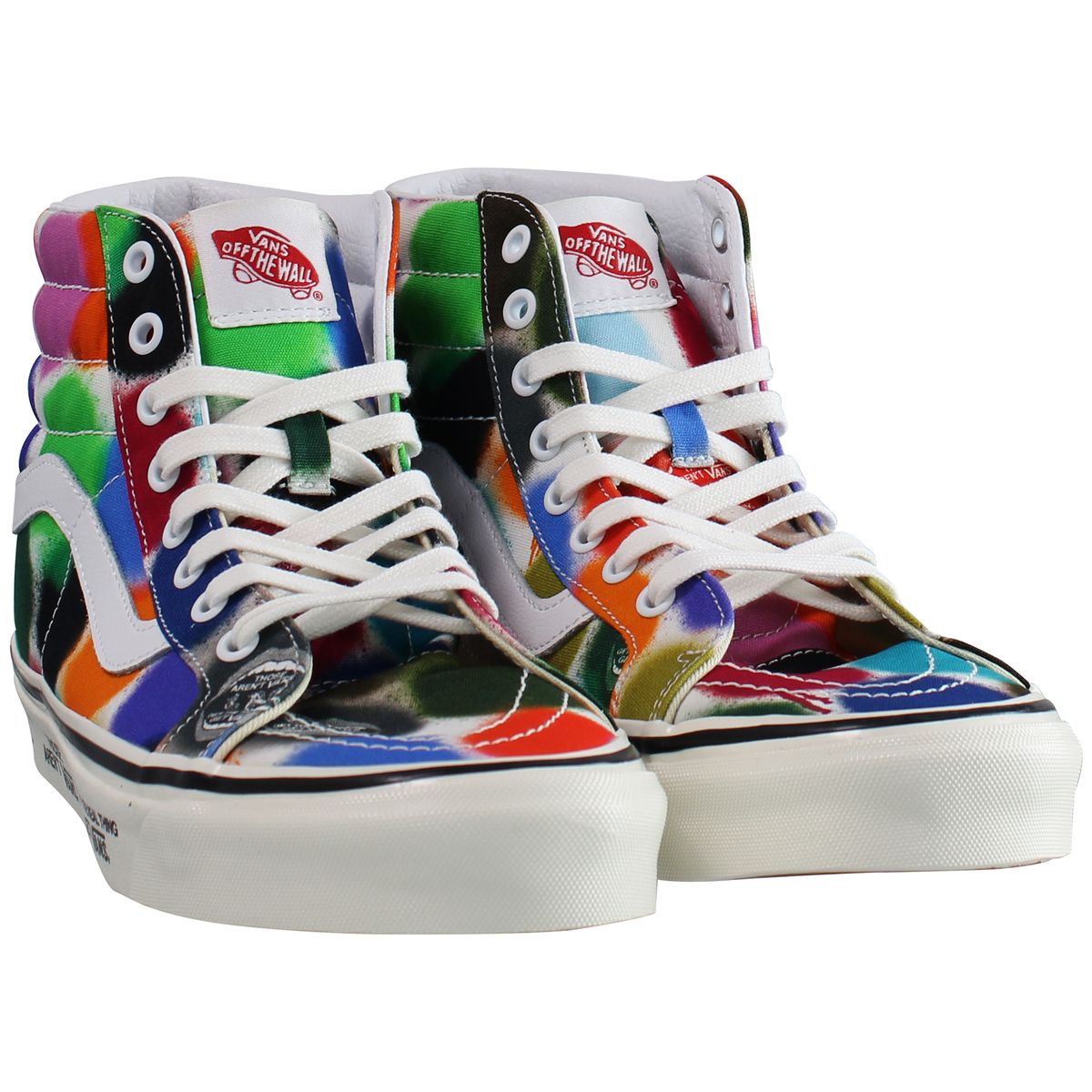 Mehrfarbige Polka-Dot High-Top-Sneaker
