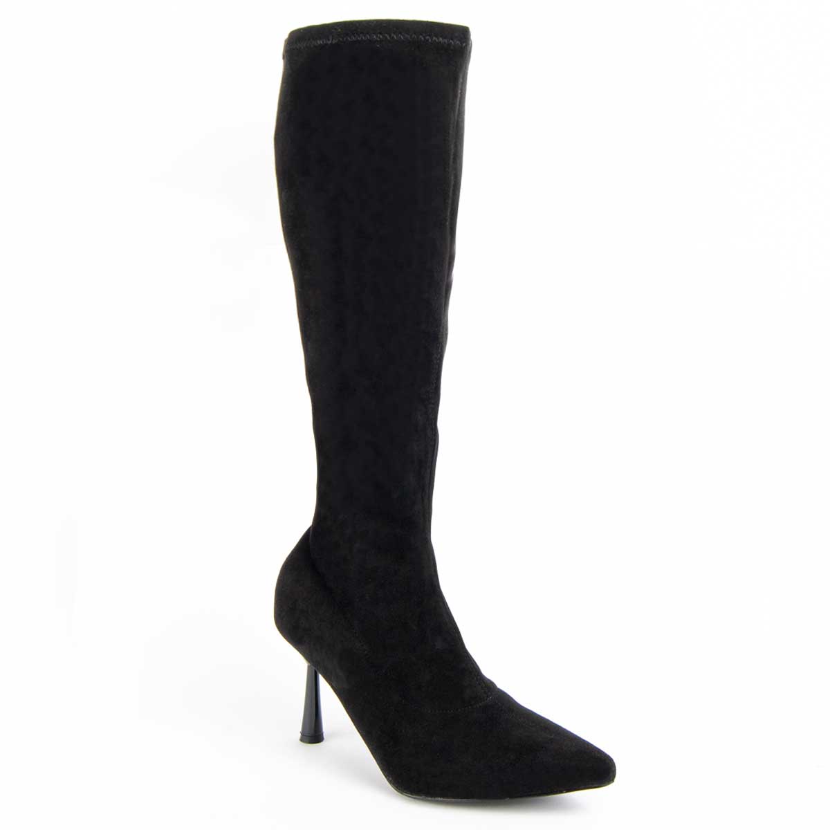 Spitze Kniehohe Stiefel in Wildleder-Optik