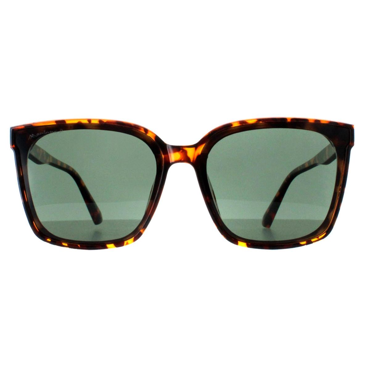 Quadratische polarisierte Sonnenbrille in Schildpattoptik