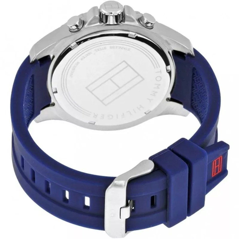 Sportlicher Chronograph mit Kautschukarmband