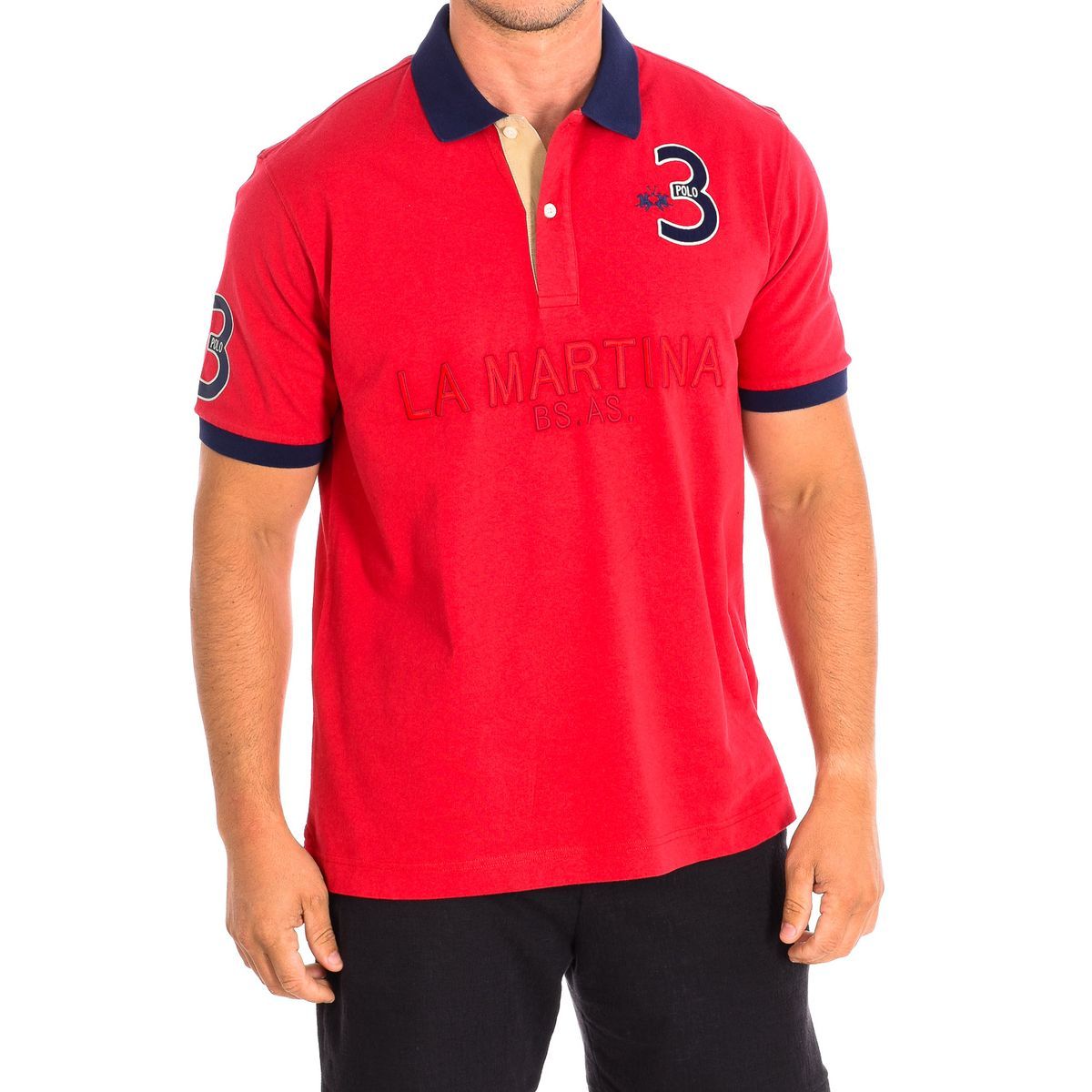 Klassisches Poloshirt mit Zahlendetail