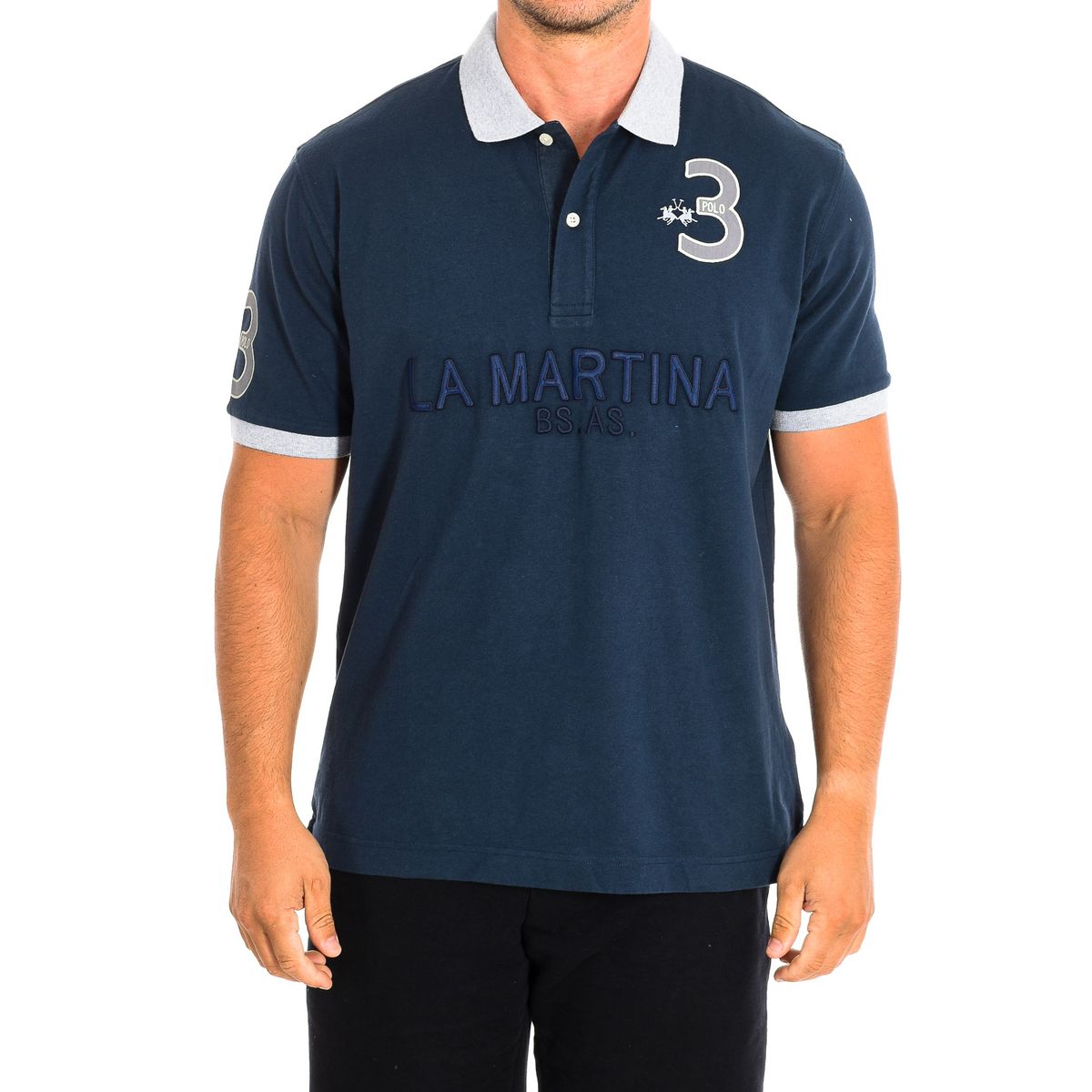 Klassisches Poloshirt mit Zahlendetail