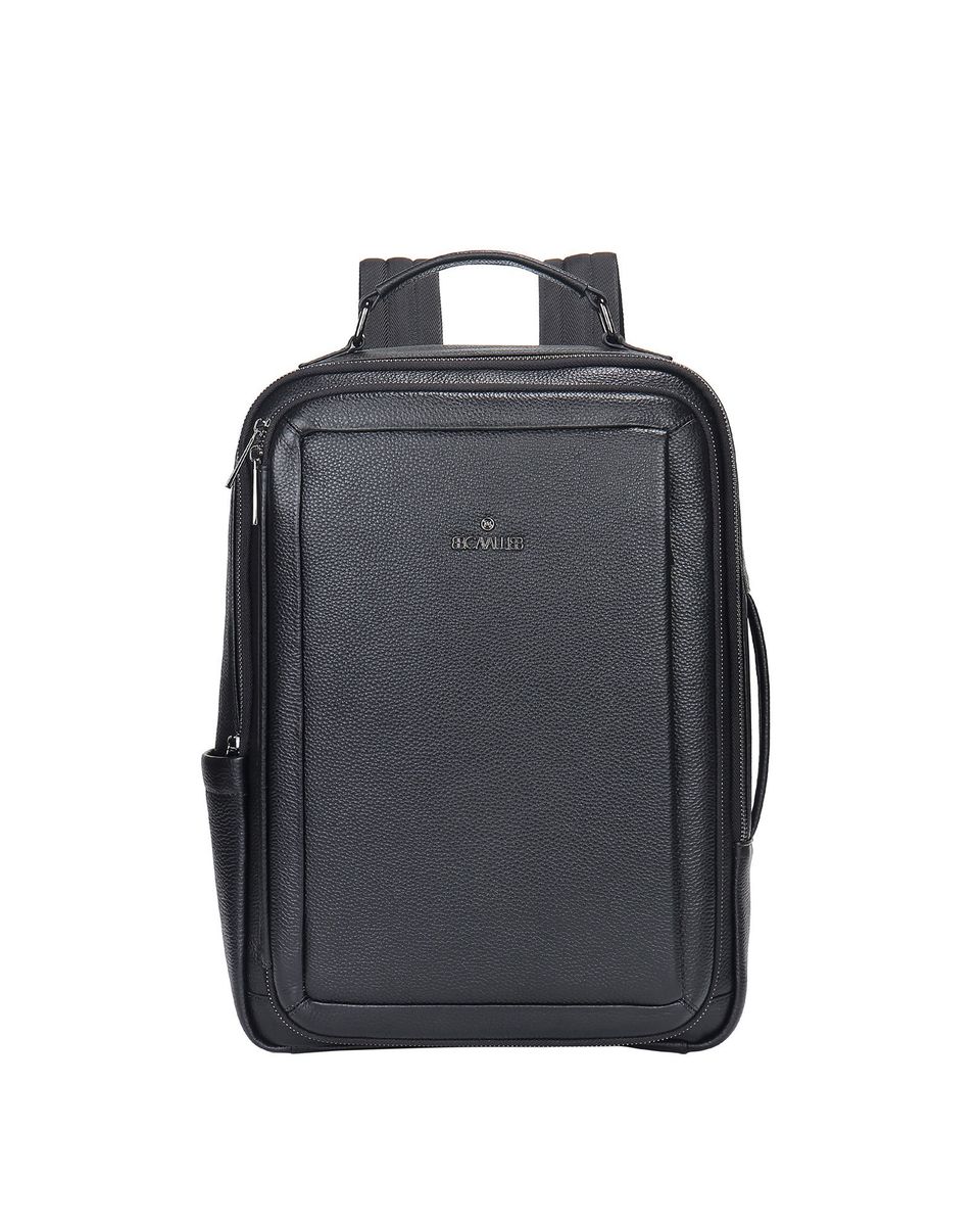 Klassischer Rucksack aus genarbtem Leder Unisex
