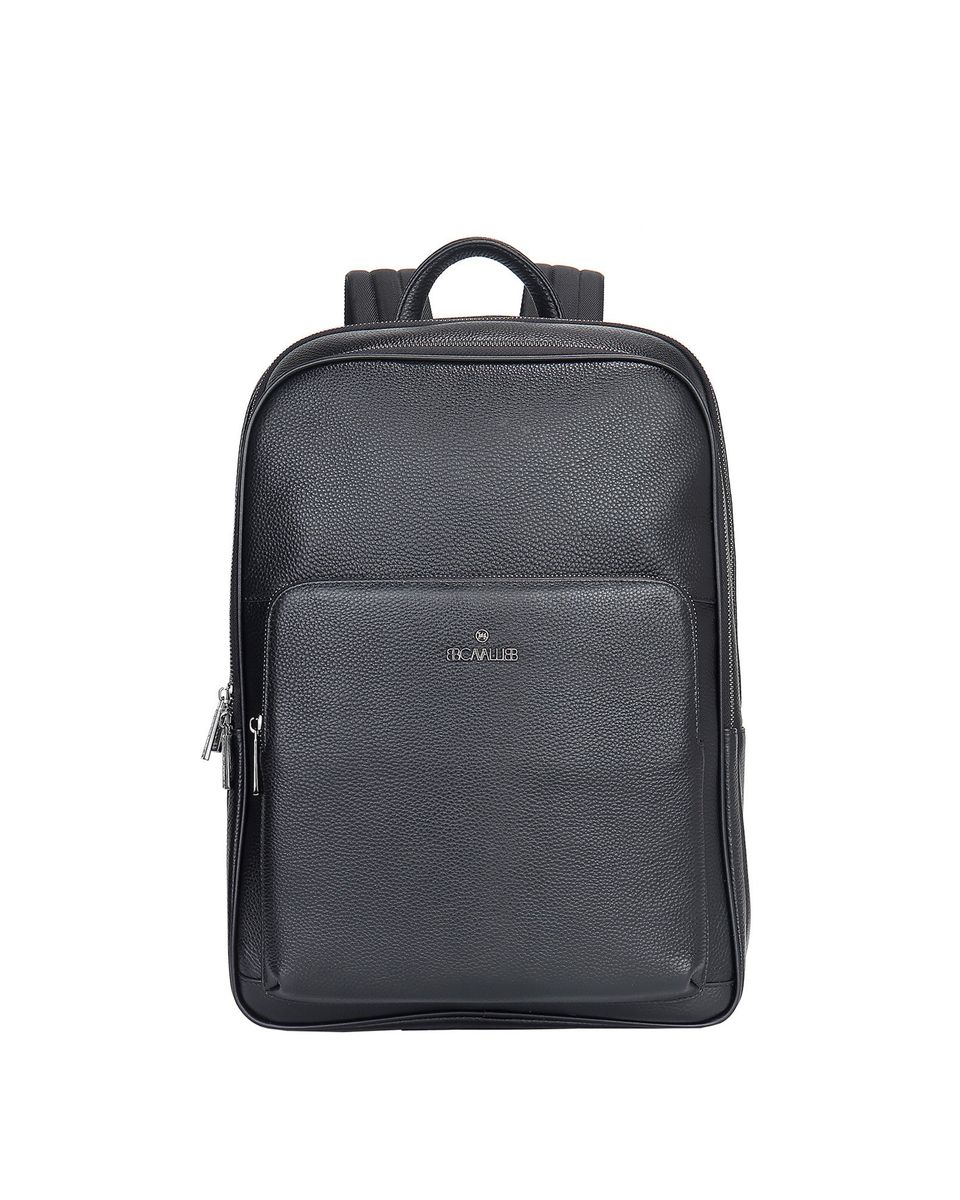 Klassischer Rucksack aus genarbtem Leder Unisex