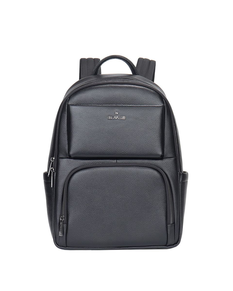Klassischer Rucksack aus genarbtem Leder Unisex