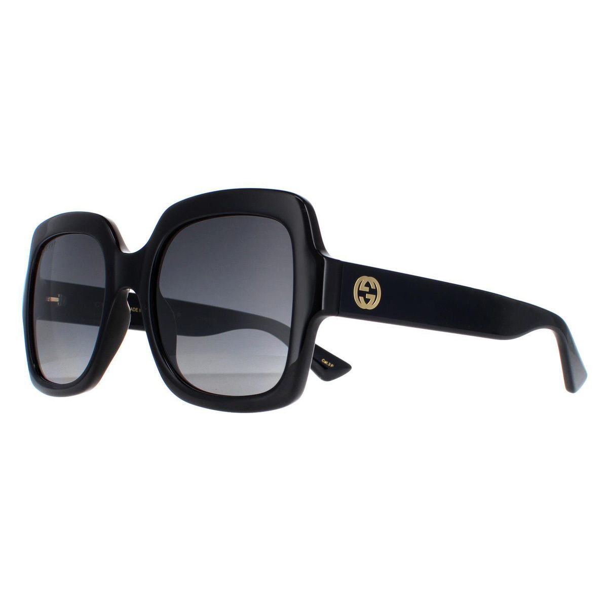Quadratische Retro-Sonnenbrille mit Farbverlauf