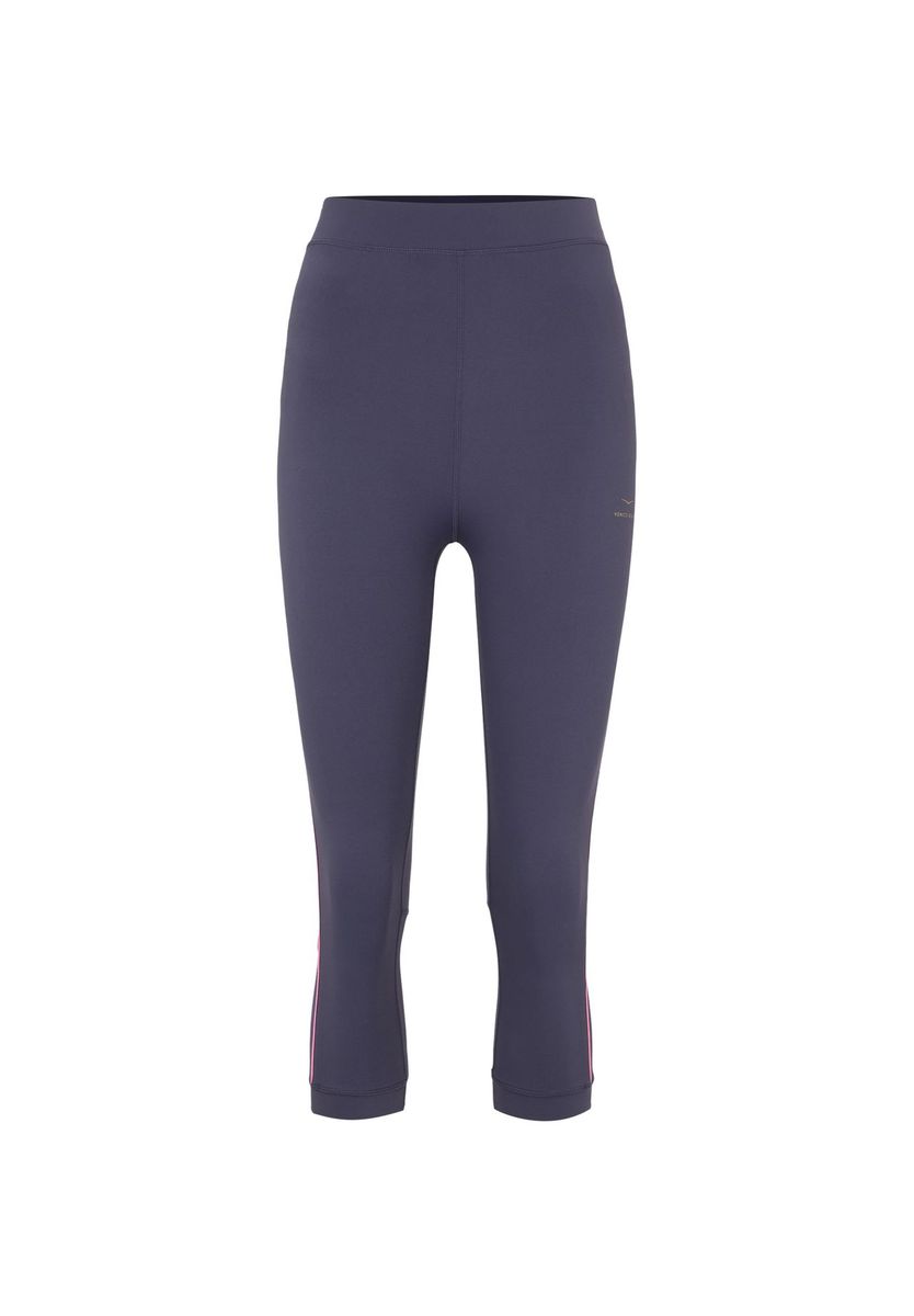 Cropped Active Leggings mit Kontrastbesatz