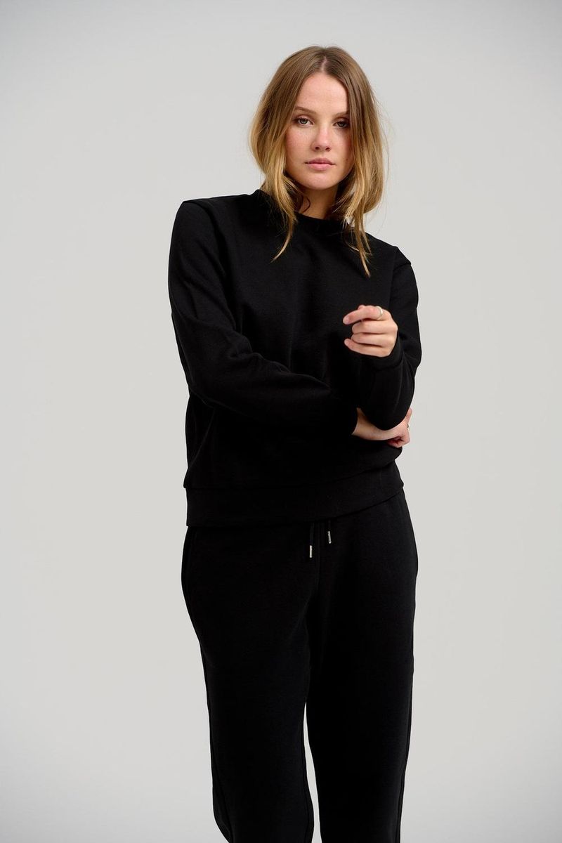 Klassisches Sweatshirt mit Rundhalsausschnitt