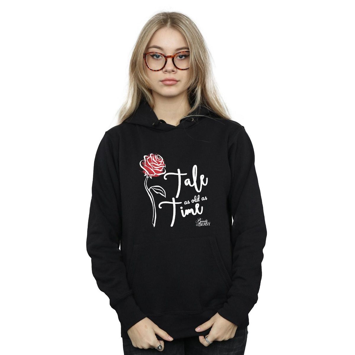 Kapuzenpullover mit verzauberter Rose