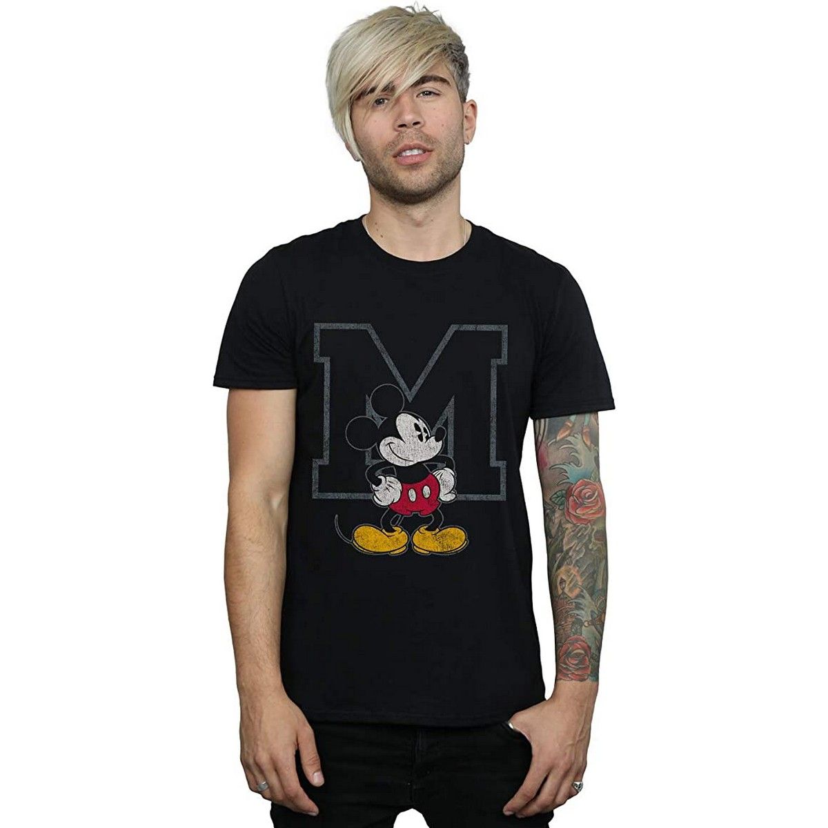 Vintage Mickey Mouse College T-Shirt