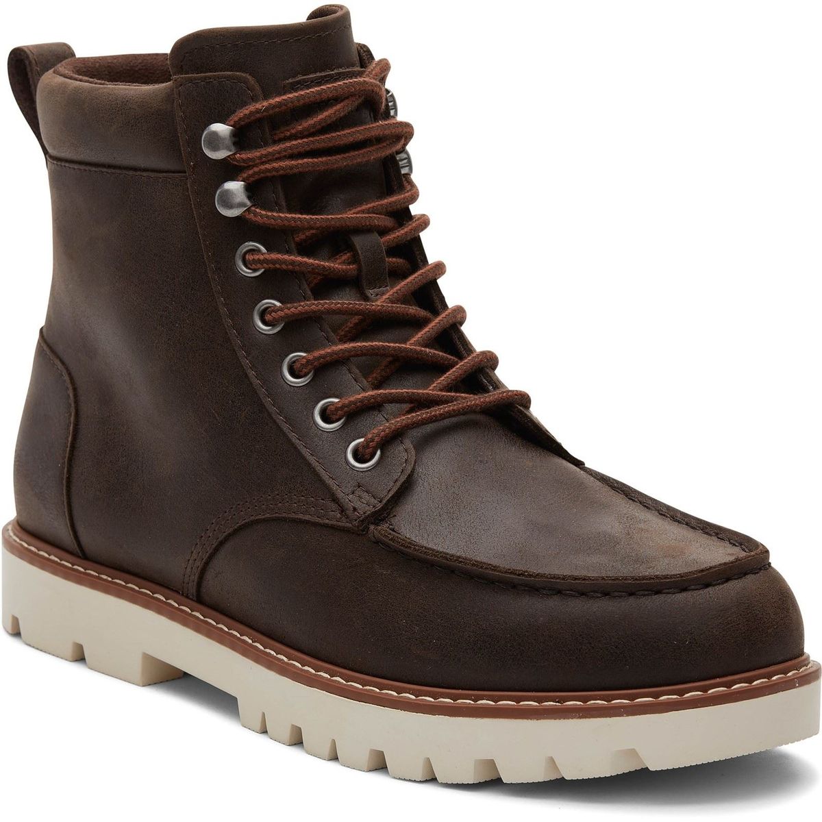 TOMS Palomar Leder Herren Stiefel Dunkelbraun