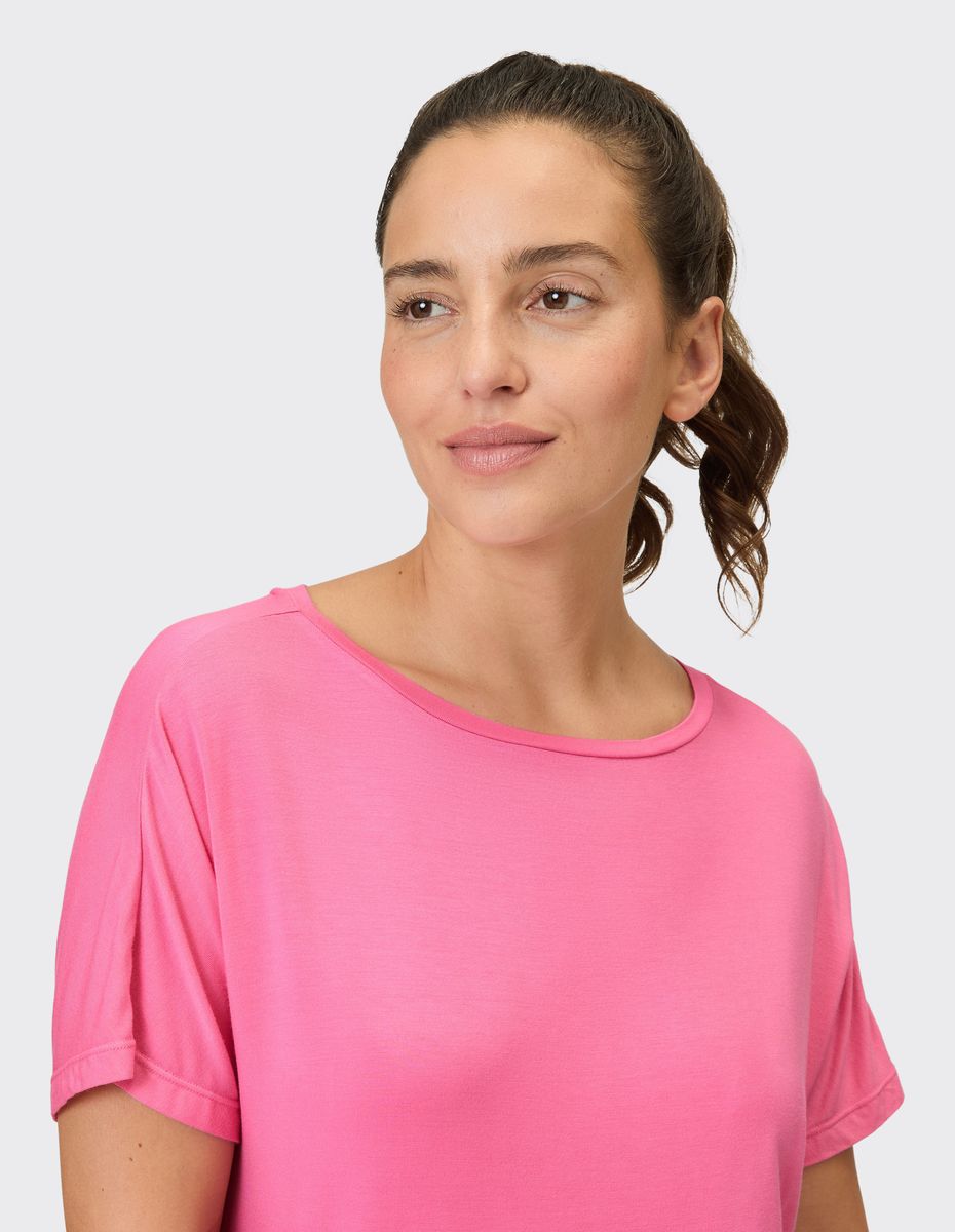 Locker geschnittenes T-Shirt aus Bambusmischung