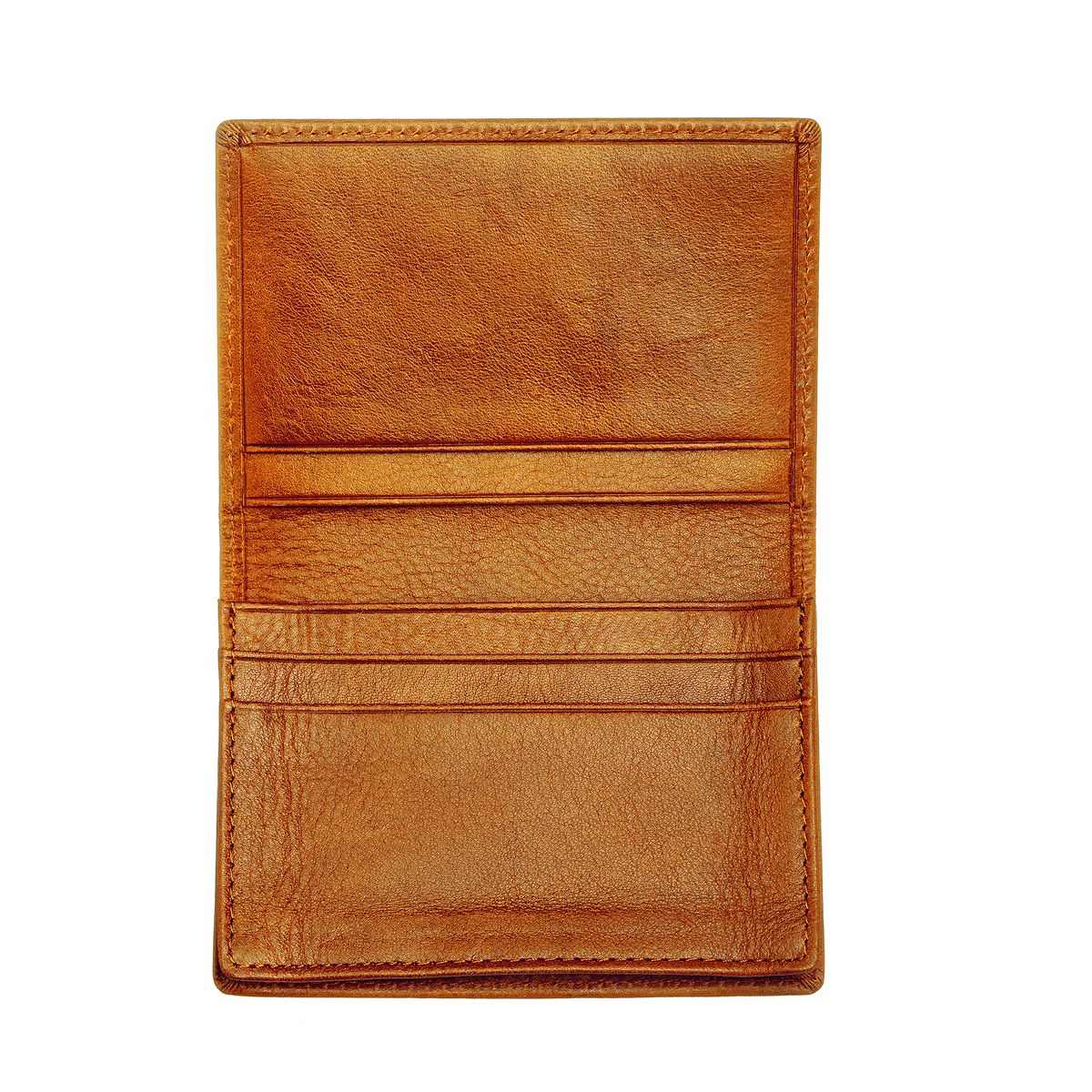 Kompakte Leder-Bifold-Geldbörse