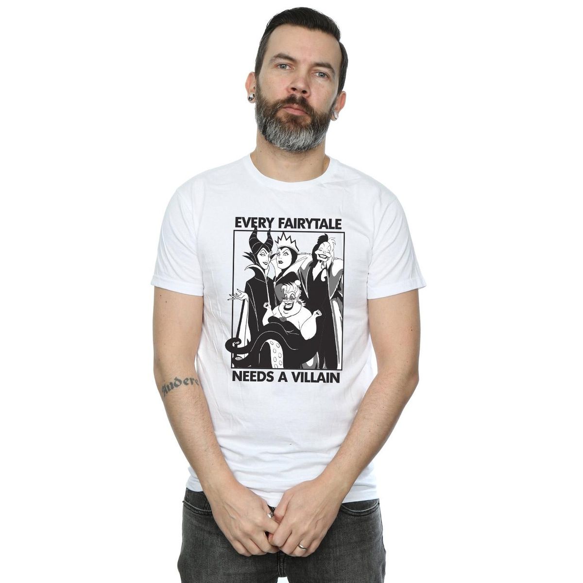 T-Shirt mit Märchenschurken-Grafikprint