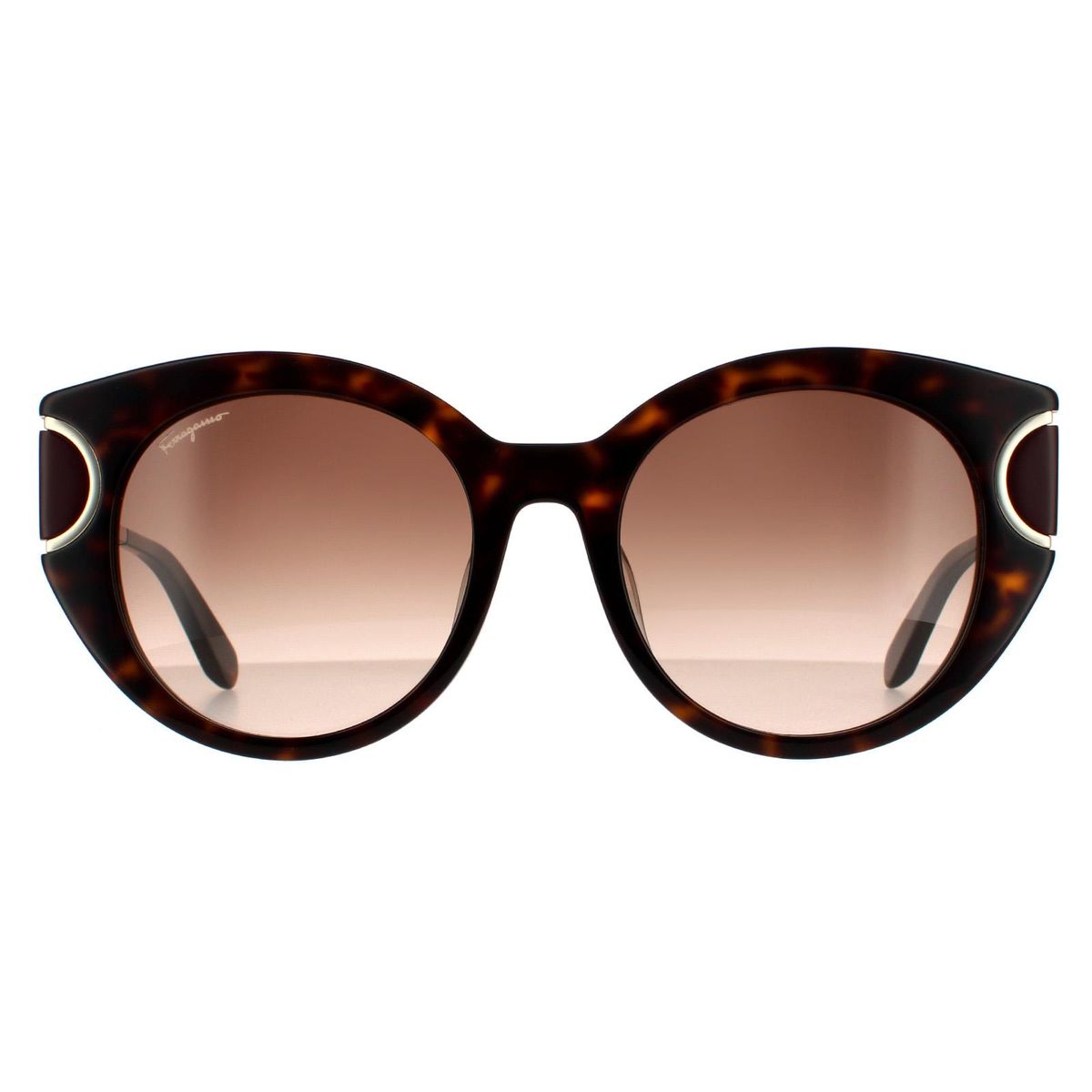 Cat-Eye-Sonnenbrille mit Tortoise-Rahmen