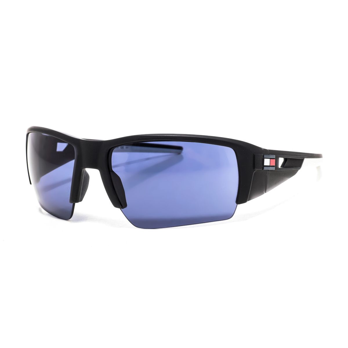 Sportliche rechteckige Halbrand-Sonnenbrille