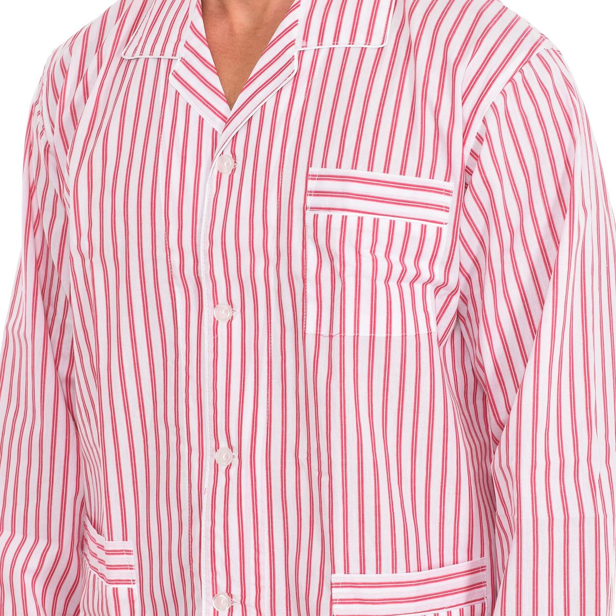 Klassisches gestreiftes Pyjama-Set aus Baumwolle