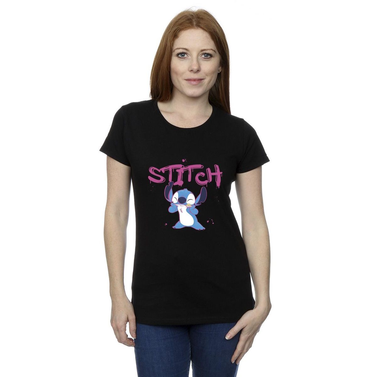 Grafik-T-Shirt mit Graffiti-Motiv