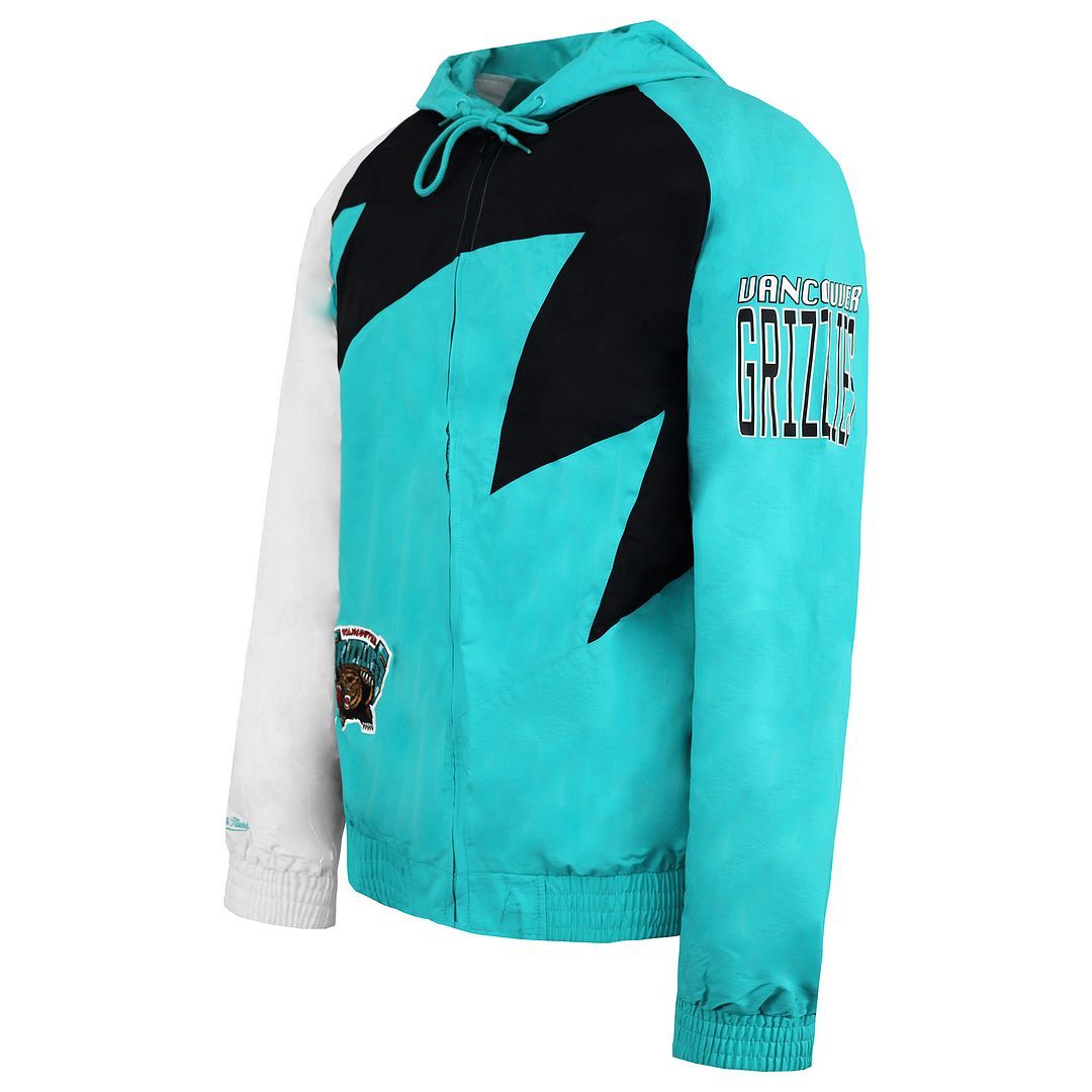 Kapuzen-Windbreaker mit Sharktooth-Grafik