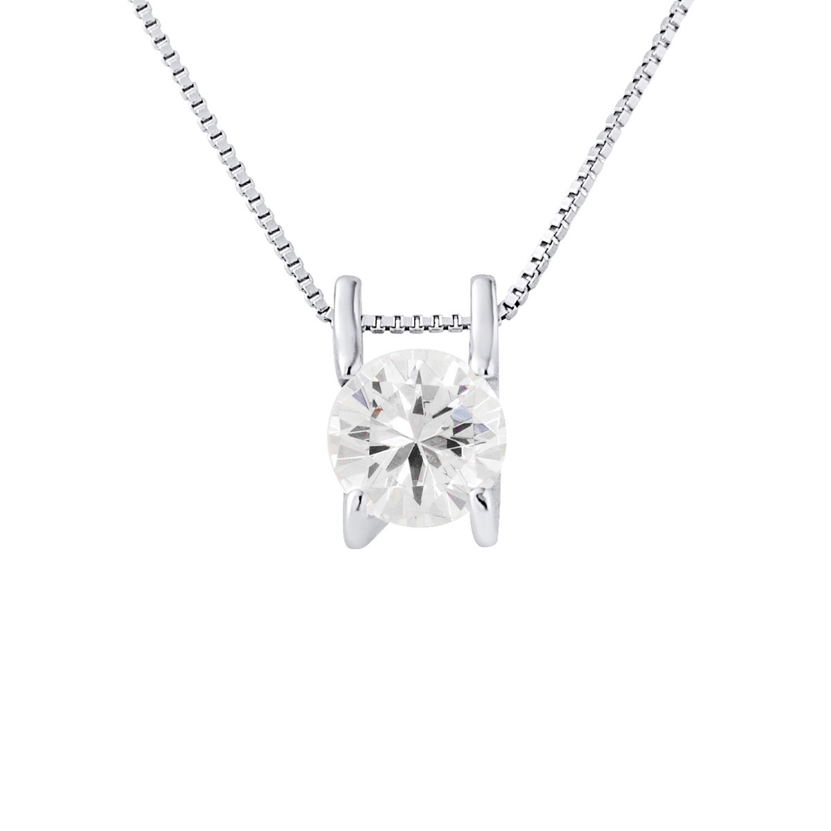 Eleganter Wellen-Anhänger mit Zirkonia