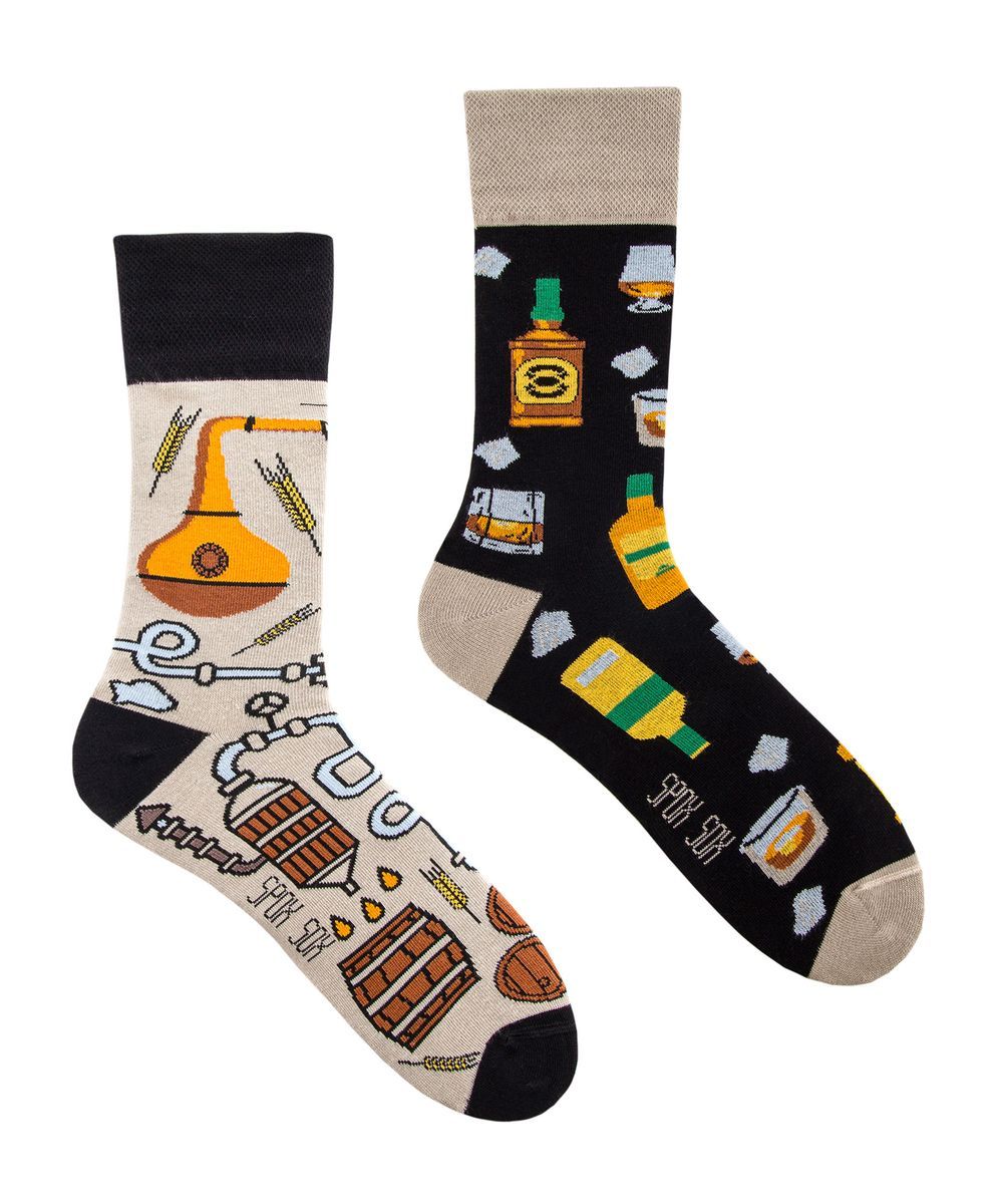 SPOX SOX - Herren & Damen Ungewöhnliche Socken - Whisky