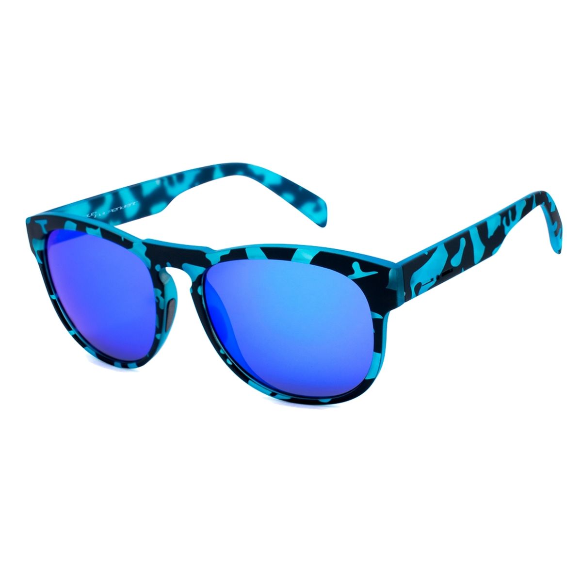 Sonnenbrille mit grünem Camouflage-Acetatgestell