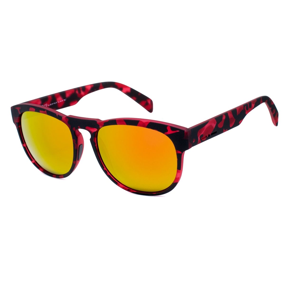 Sonnenbrille mit grünem Camouflage-Acetatgestell