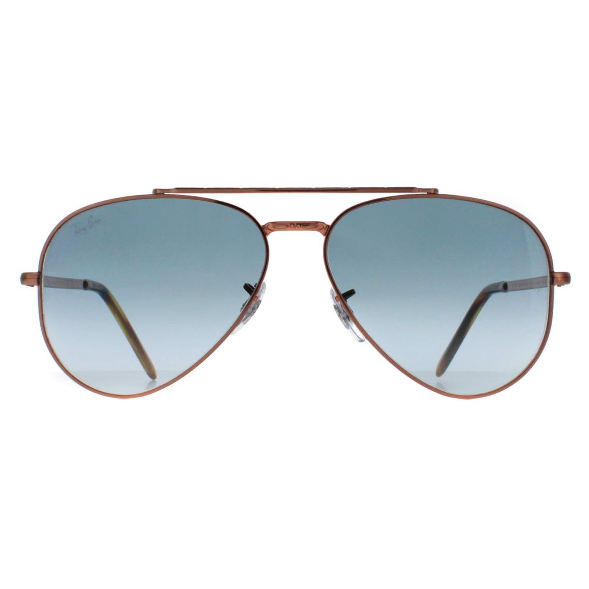 Aviator Sonnenbrille Roségold Blau Verlauf