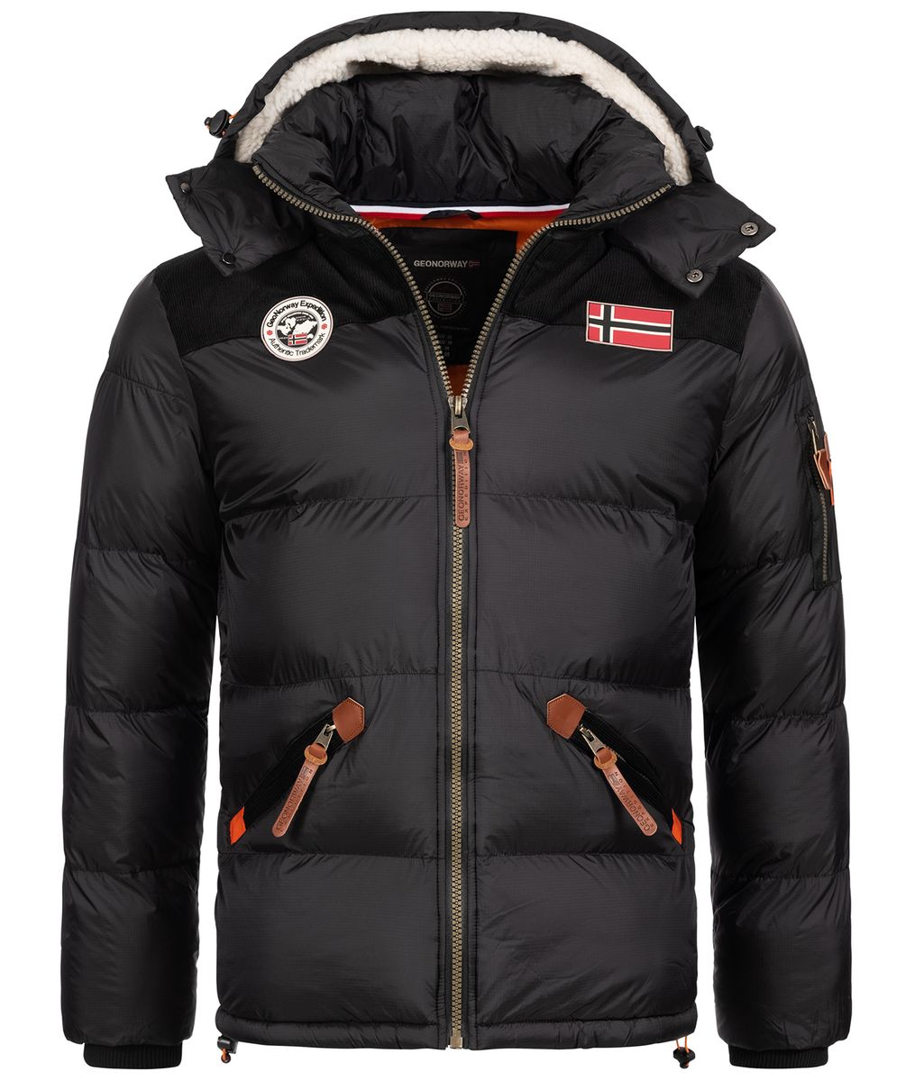 Winterparka mit Kapuze und Kunstfell
