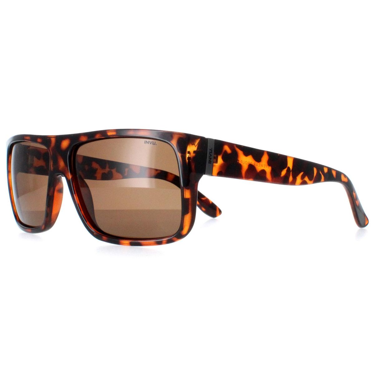 Klassische Rechteckige Sonnenbrille in Schildpatt-Optik