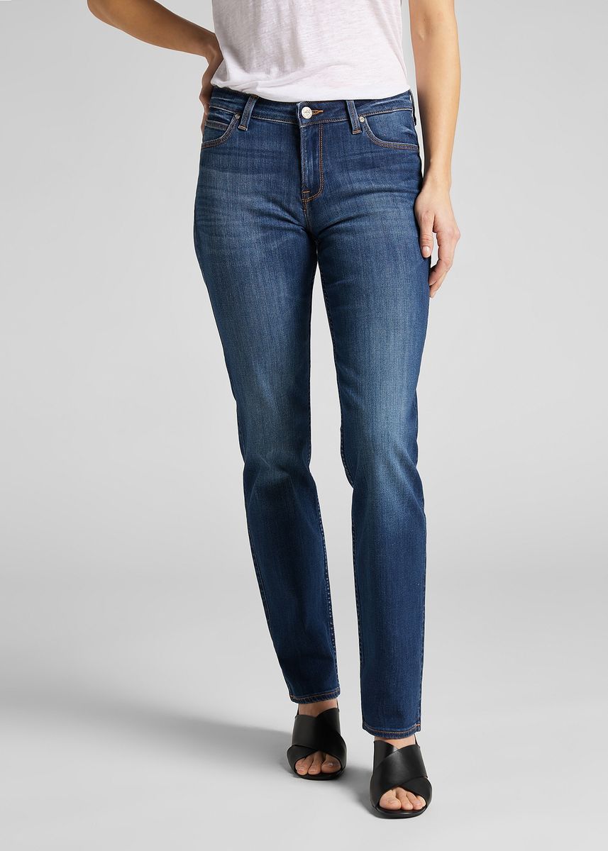 Klassische Straight-Leg Jeans aus Denim