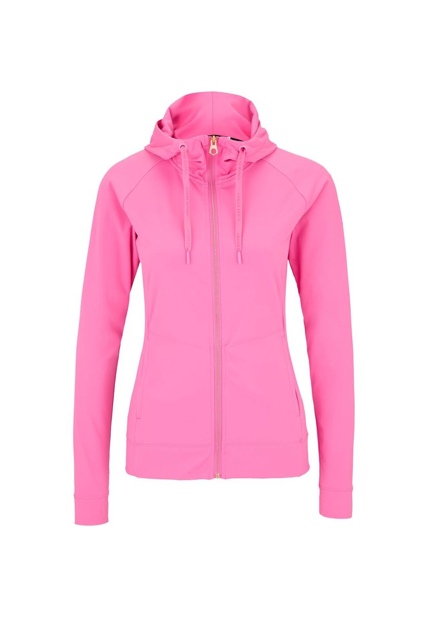 Aktive Kapuzenjacke mit Reißverschluss und Kordelzug