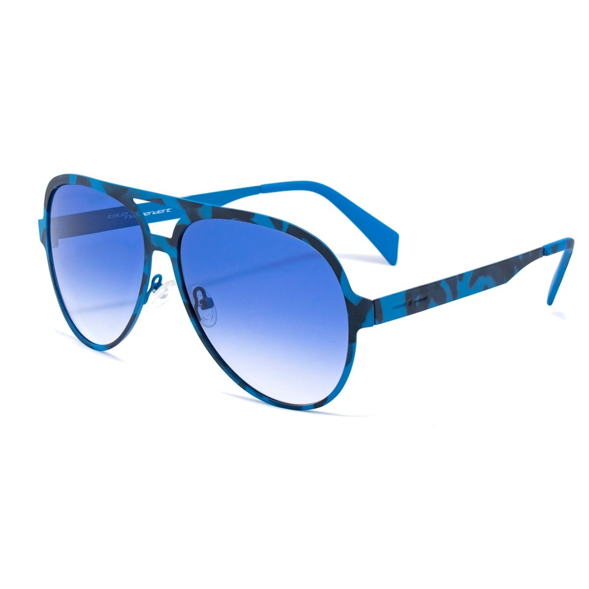 Aviator Sonnenbrille mit blauem Camouflage-Rahmen